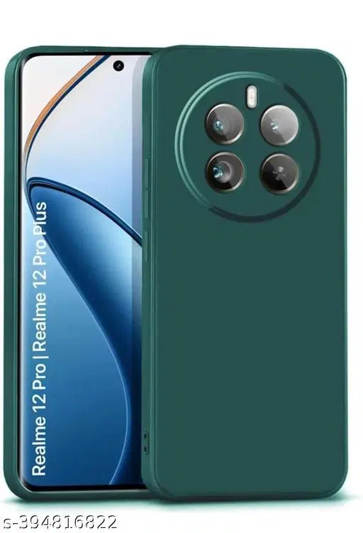 Silicone Mobile Cover for Realme 12 pro, Multicolor