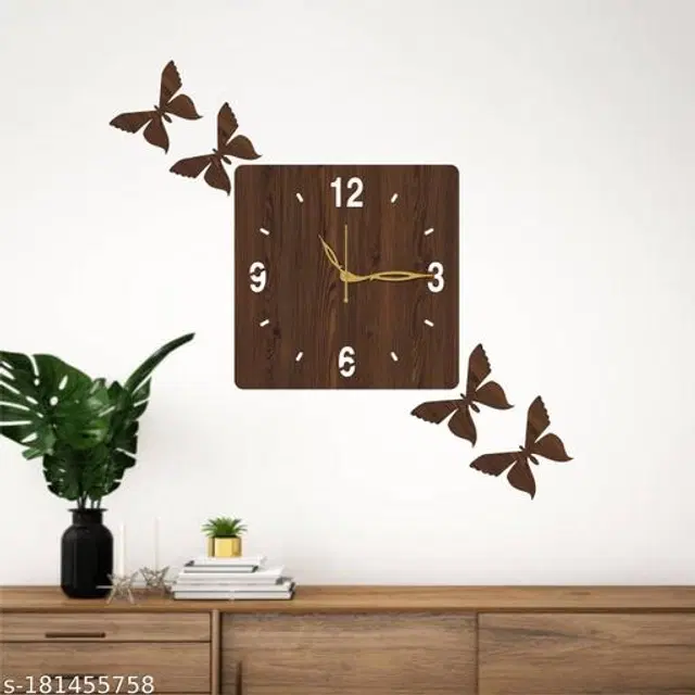 Wooden Wall Clock, Brown