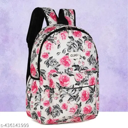 Canvas Backpack Bag, Multicolor