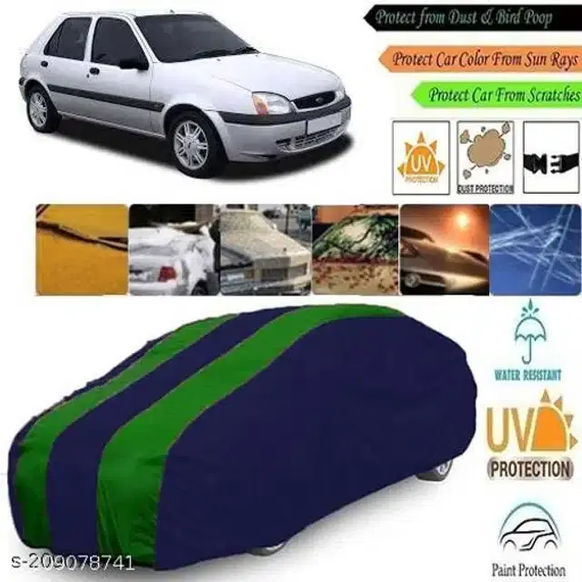 Taffeta Waterproof Car Cover for Ford Aspire, Multicolor