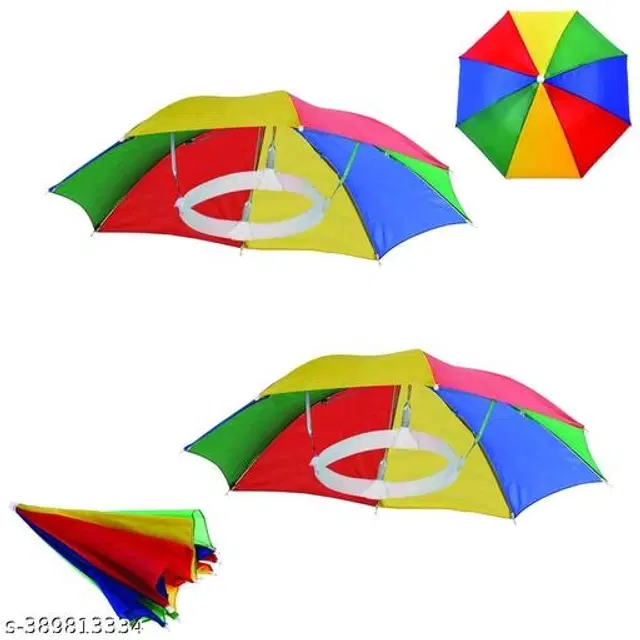 Polyester Head Umbrella, Multicolor, Pack of 1