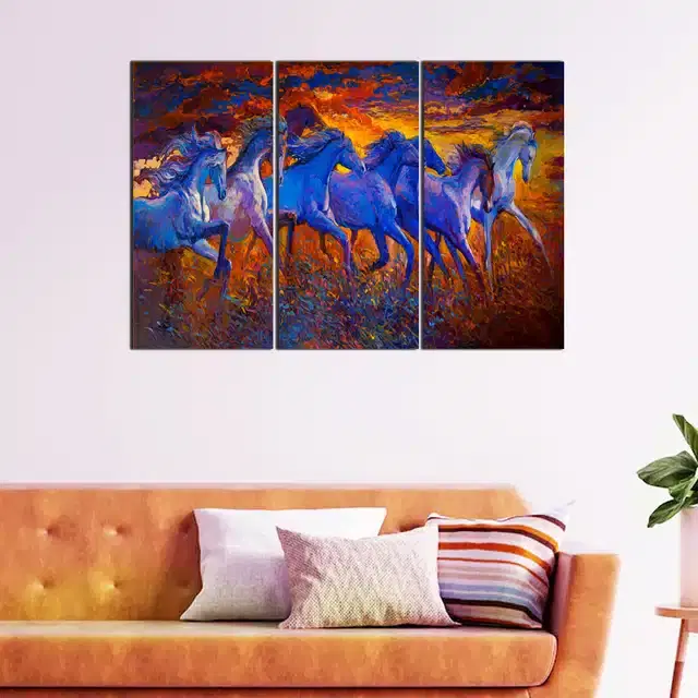 Wooden Wall Paintings, Set of 1, Multicolor, 24x16 Inches