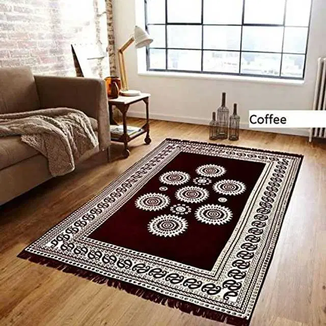 Morado Multidesign Superfine Exclusive Cotton Carpet Rug Living Room Bedroom, 5 X 7 Inches, Multicolor, M-149