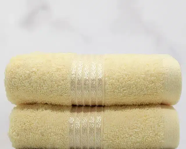 Cotton Hand Towel, Pack of 2, Autumn Beige, 40x60 cm