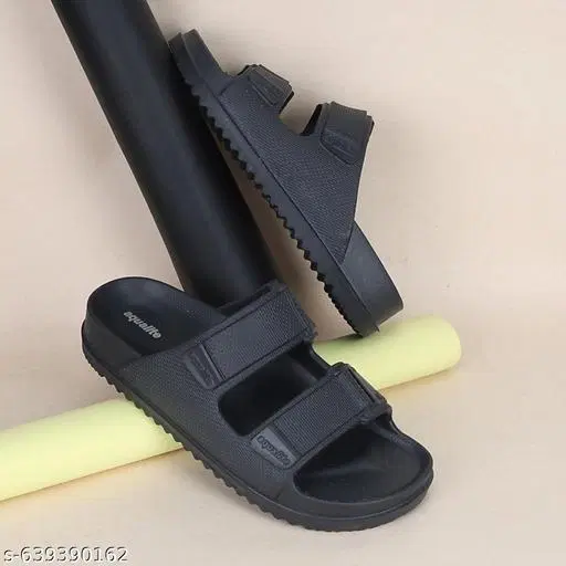 Aqualite EVA Sliders for Men (Black, 7) Pack of 2