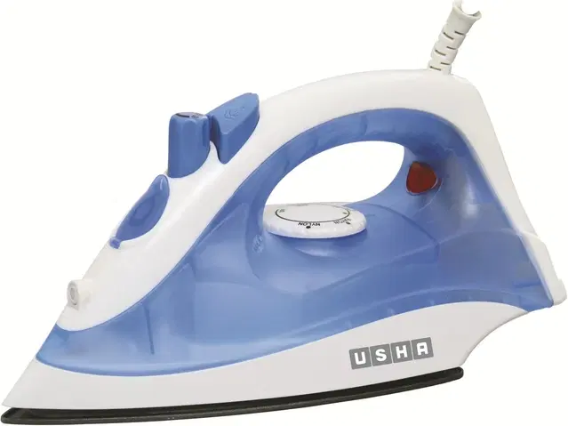 USHA SI 3713 1300 W Steam Iron (White, Blue)