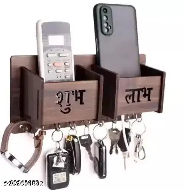 Wooden Key Holder, Brown