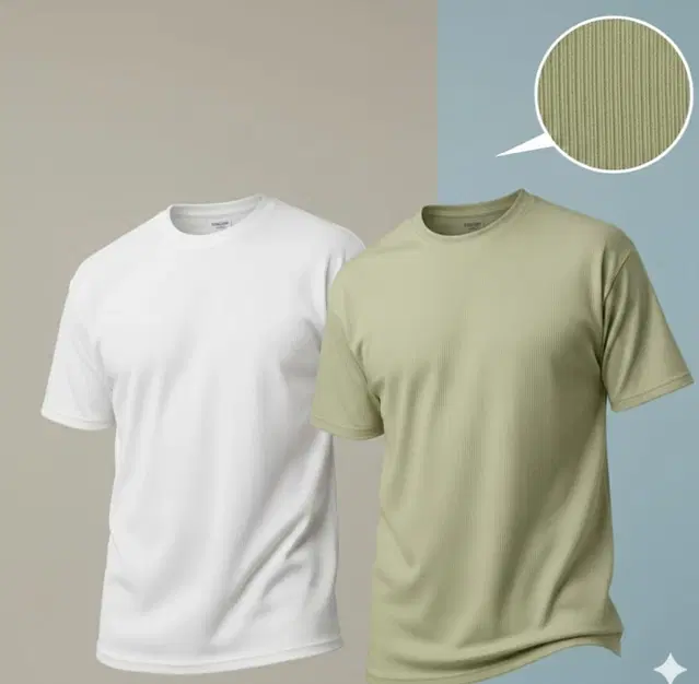 Polyester Round Neck T-shirt for Men, Multicolour, Pack of 2 (M)