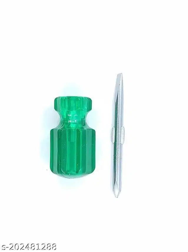 2 In 1 Reversible Screwdriver, Yellow & Green