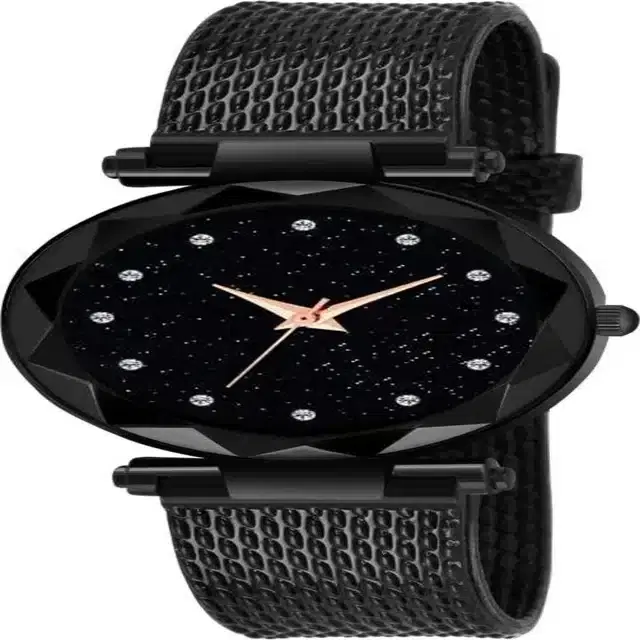 Women's Analog Watches, Pack of 1 (Black)
