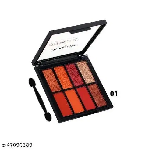 8 Color Eye Shadow Palette, Multicolor, Pack of 1