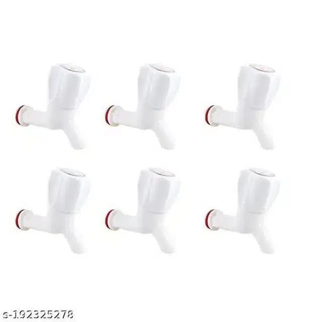 Bathroom Tap, Silver, Pack Of 6