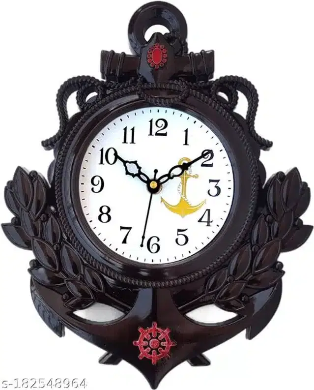Plastic Wall Clock, Multicolor