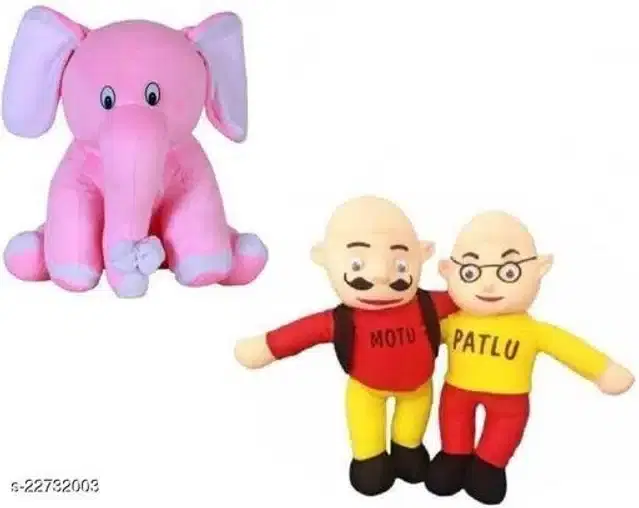 Stuffed Toys for Kids, Multicolor, Set of 2