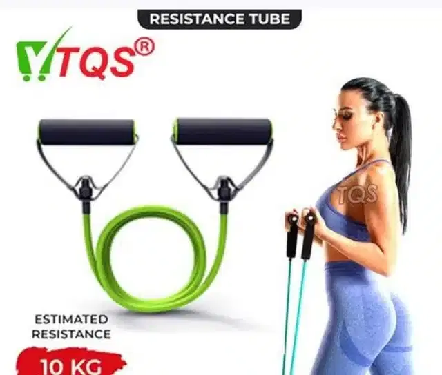 Double Resistance Band Toning Tube, Multicolor