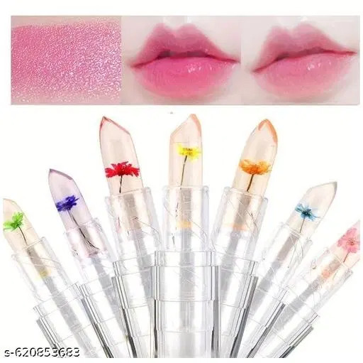 Any 3 Jelly Flower Lipstick Temperature Colour Changing Lip Balm
