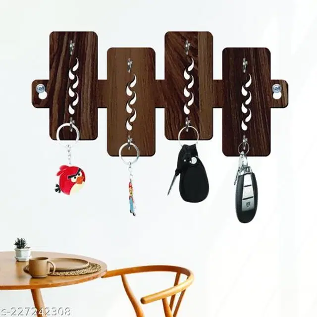 Wooden Key Holder, Brown