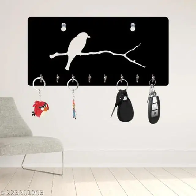 Wooden Key Holder, Black