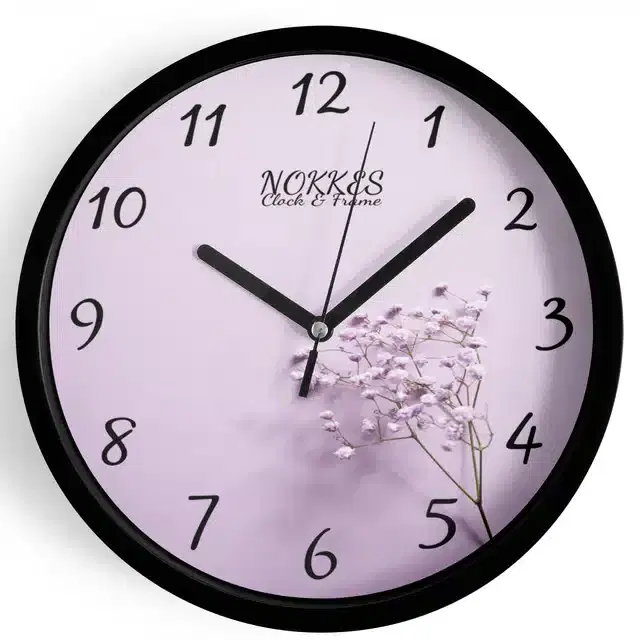 Plastic Printed Wall Clock, Multicolor, 7 Inches