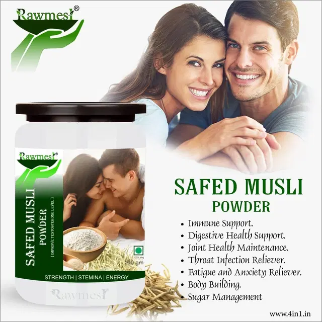 Pure Ayurvedic White Safed Musli Powder, 100 g