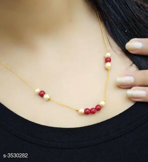 Necklaces & Chains for Women Gold Free Size