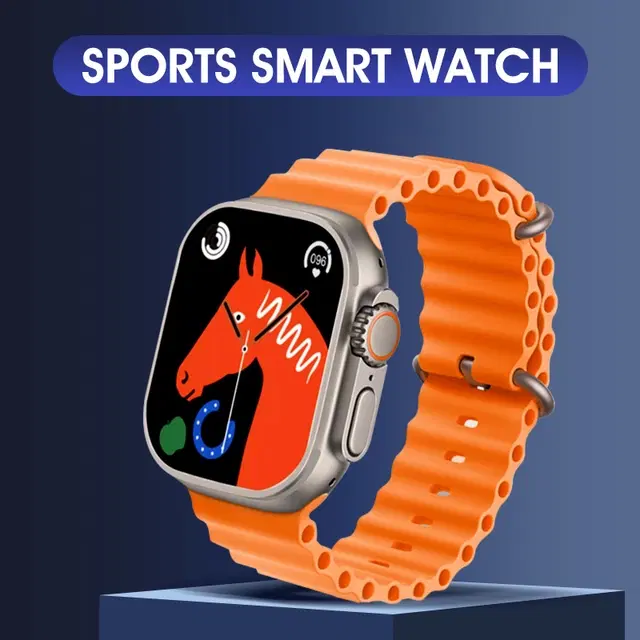 Nylon Strap Smart S8 Ultra Smart Watch for Men & Women, Orange