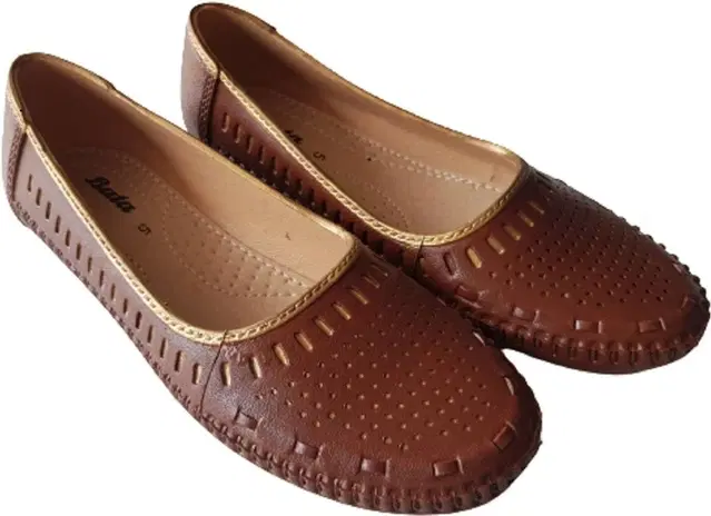 Bata Bellies for Women (Brown, 4 UK/India)