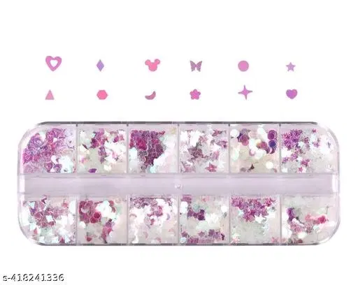 12 Grid Imitation Glass crystal manicure Art  Mineral Jewelry Mixed Bride Phototherapy