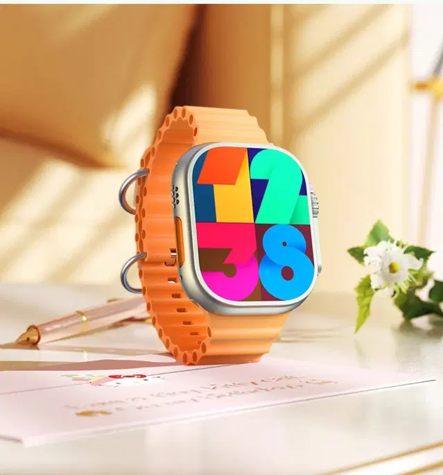 Nylon Strap Smart S8 Ultra Smart Watch for Men & Women, Orange