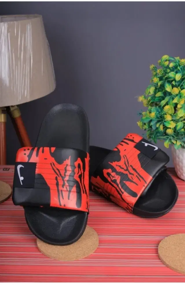 Casual Slippers for Men (Black, 6)