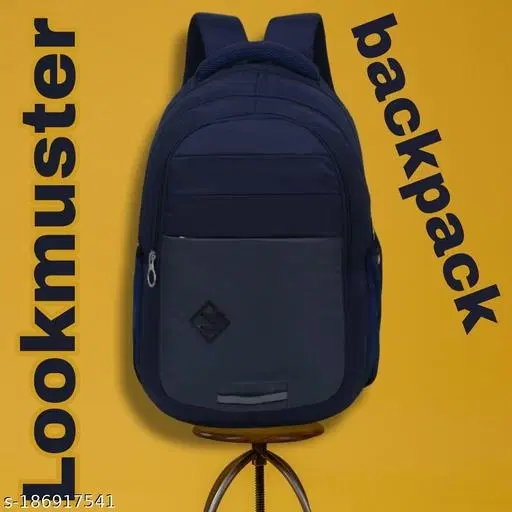 Nylon Backpack for Men & Women, Blue