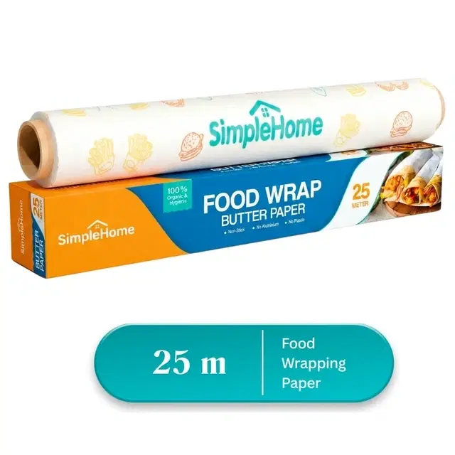 SimpleHome Basic Food Wrapping Paper 25m