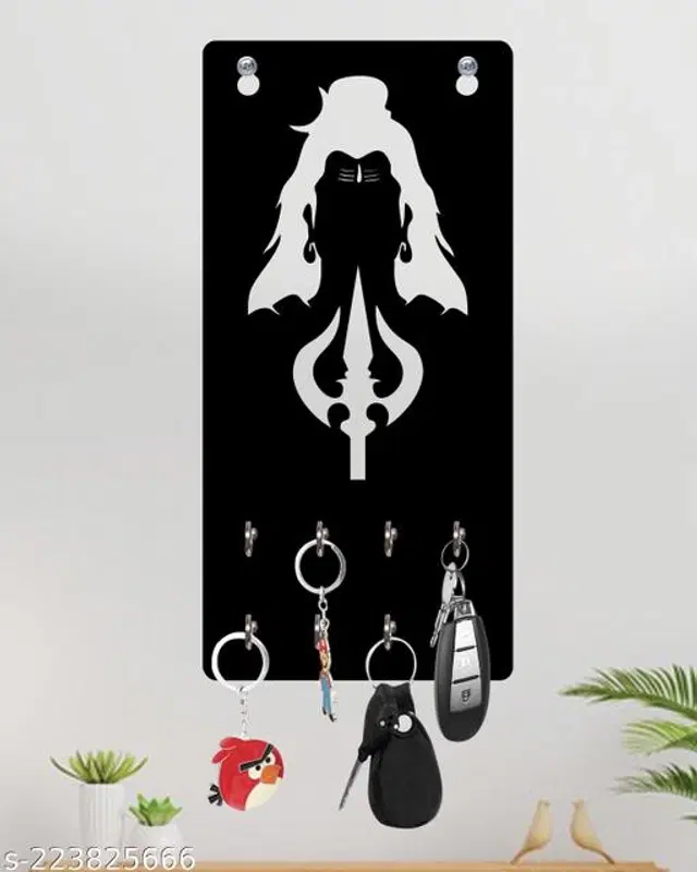 Wooden Key Holder, Black