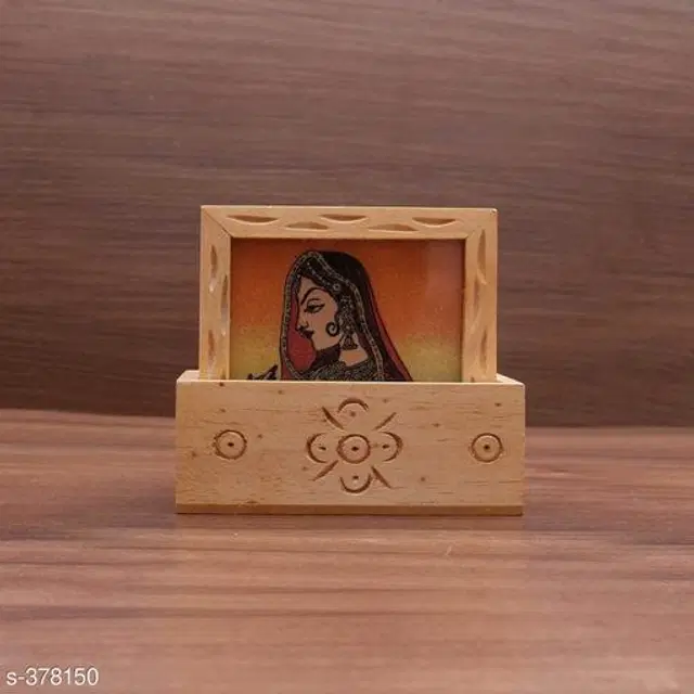 Wooden Tea Coaster, Multicolor