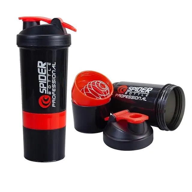 MAGIC PLUS Spider Shaker Bottle,  500 ml, Red, Pack of 1