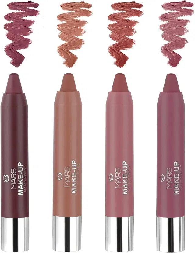 Mars Ultra Pigmented Super Soft Ultra Matte Lipstick (Pack Of 4) (Shade-F) (14.4 g)