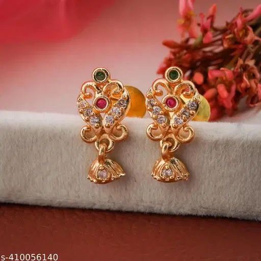 Gold-Plated Earrings/Studs/Bali For Women'S/Girls