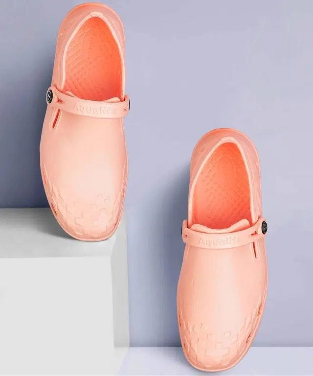 Aqualite Clogs for Women (Pink, 5 UK/India)