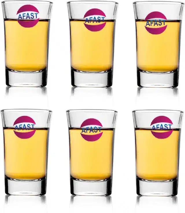 Liquor cum Cocktail Glasses, Transparent, 30 ml, Pack of 6