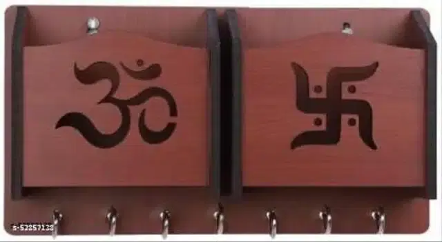 Wooden Key & Mobile Holder, Brown