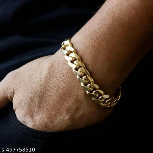 14k gold thick Miami Cuban men’s bracelet. 9mm Miami Cuban yellow gold bracelet. Semi Solid Miami Cuban bracelet