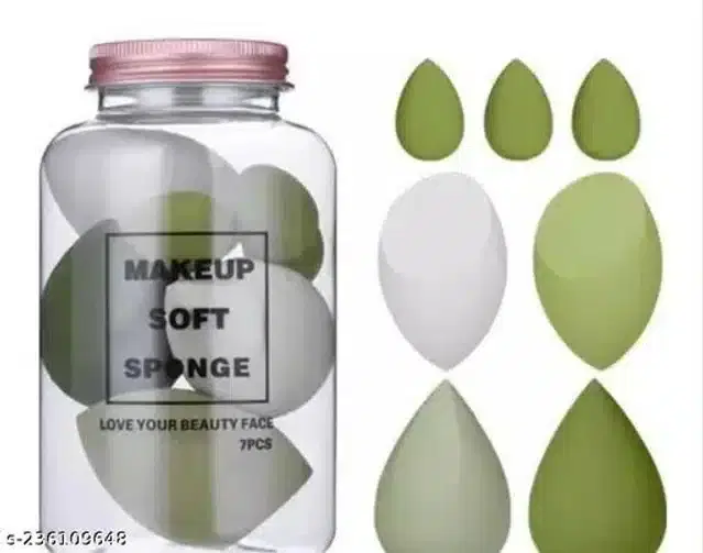 Premium Makeup Blenders, Multicolor, Pack of 7