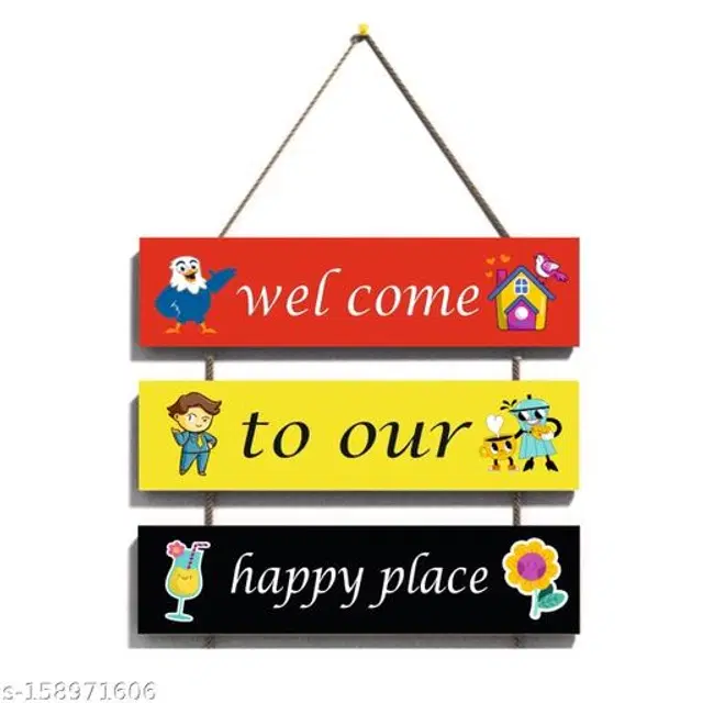 Wooden Wall Hanging, Multicolor