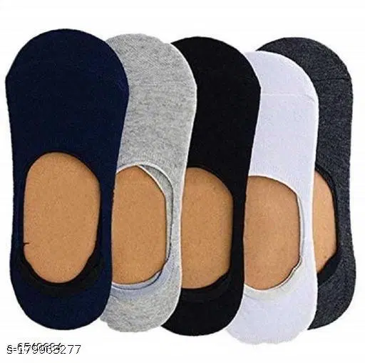 Cotton Socks for Men & Women, Set of 5 (Multicolor)