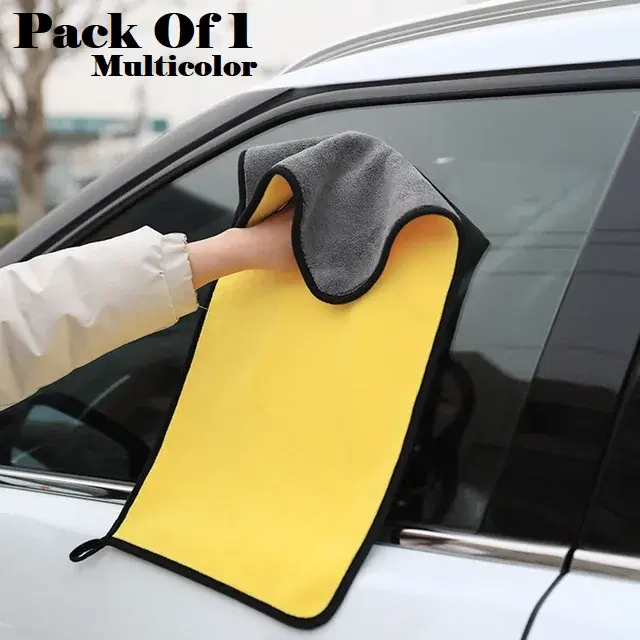 Microfiber Thick Lint & Streak-Free Multipurpose Cleaning Clothes, Multicolor, Pack of 1