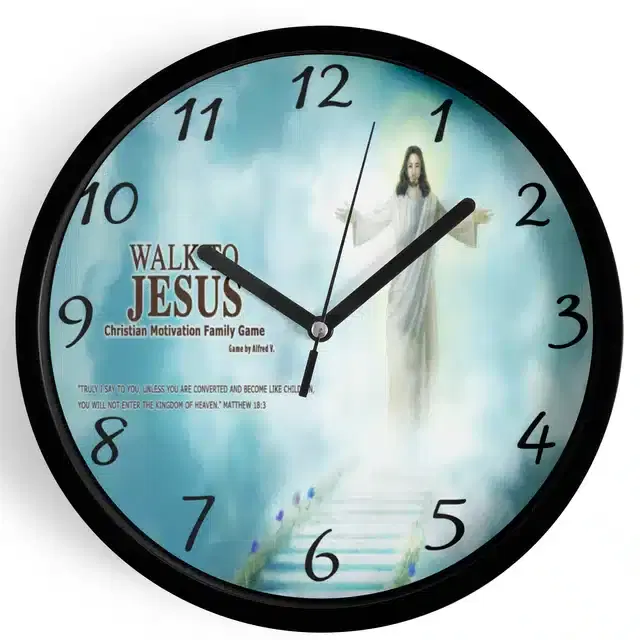 Analog Wall Clock, Multicolor, 7 inches