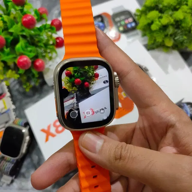 Nylon Strap Smart S8 Ultra Smart Watch for Men & Women, Orange