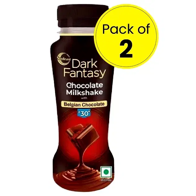 Sunfeast Dark Fantasy Chocolate Milkshake 2X150 ml (Pack of 2)