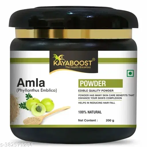 Kayaboost 100% Pure and Natural Amla Powder for Hair Mask and Face/Amalaki Powder/Indian gooseberry, 200 g, Pack of 1