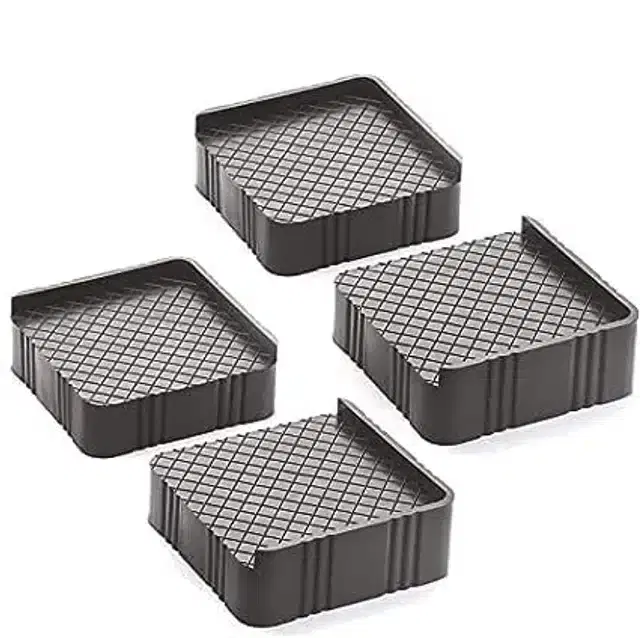 Plastic Shock Absorber Suction Cup Stand Pads for Large Appliances, Grey, Pack of 4